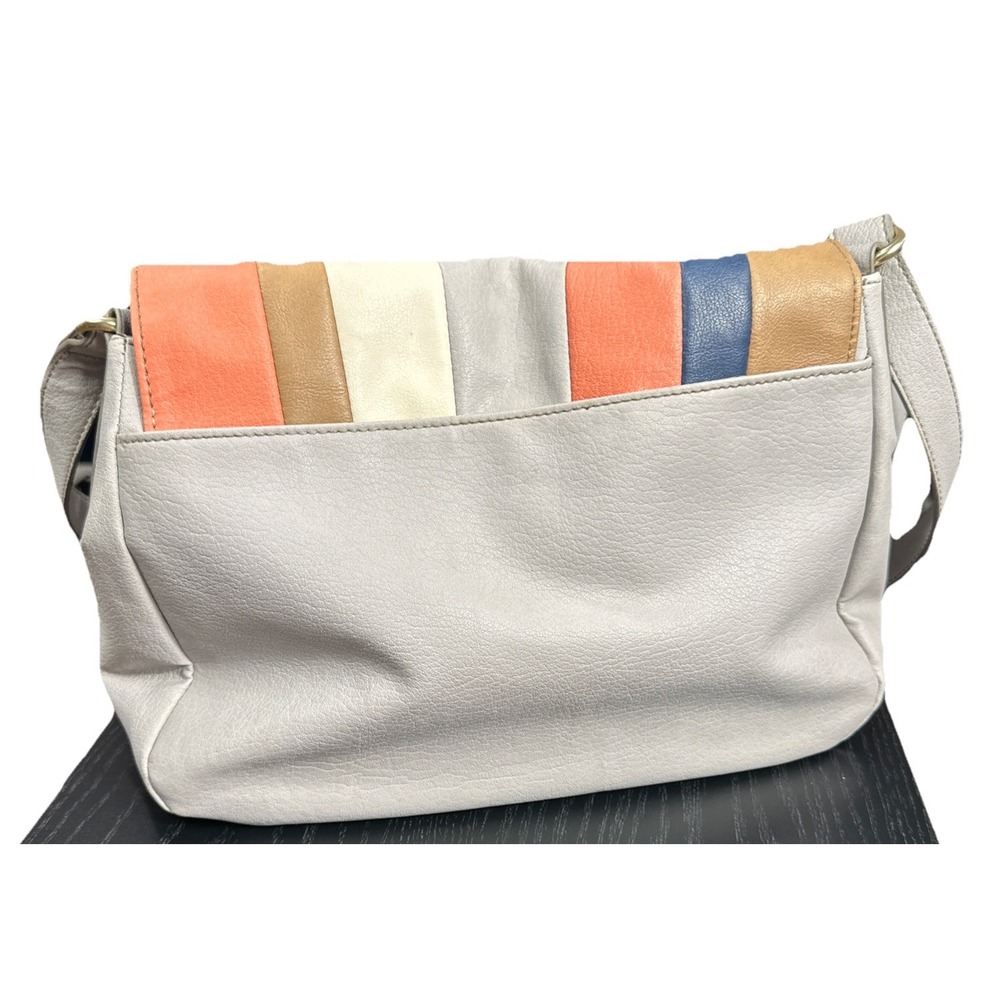 RELIC By Fossil Multi Color Rainbow Stripe Purse‎ Shoulder Bag Neutral - Picture 4 of 13